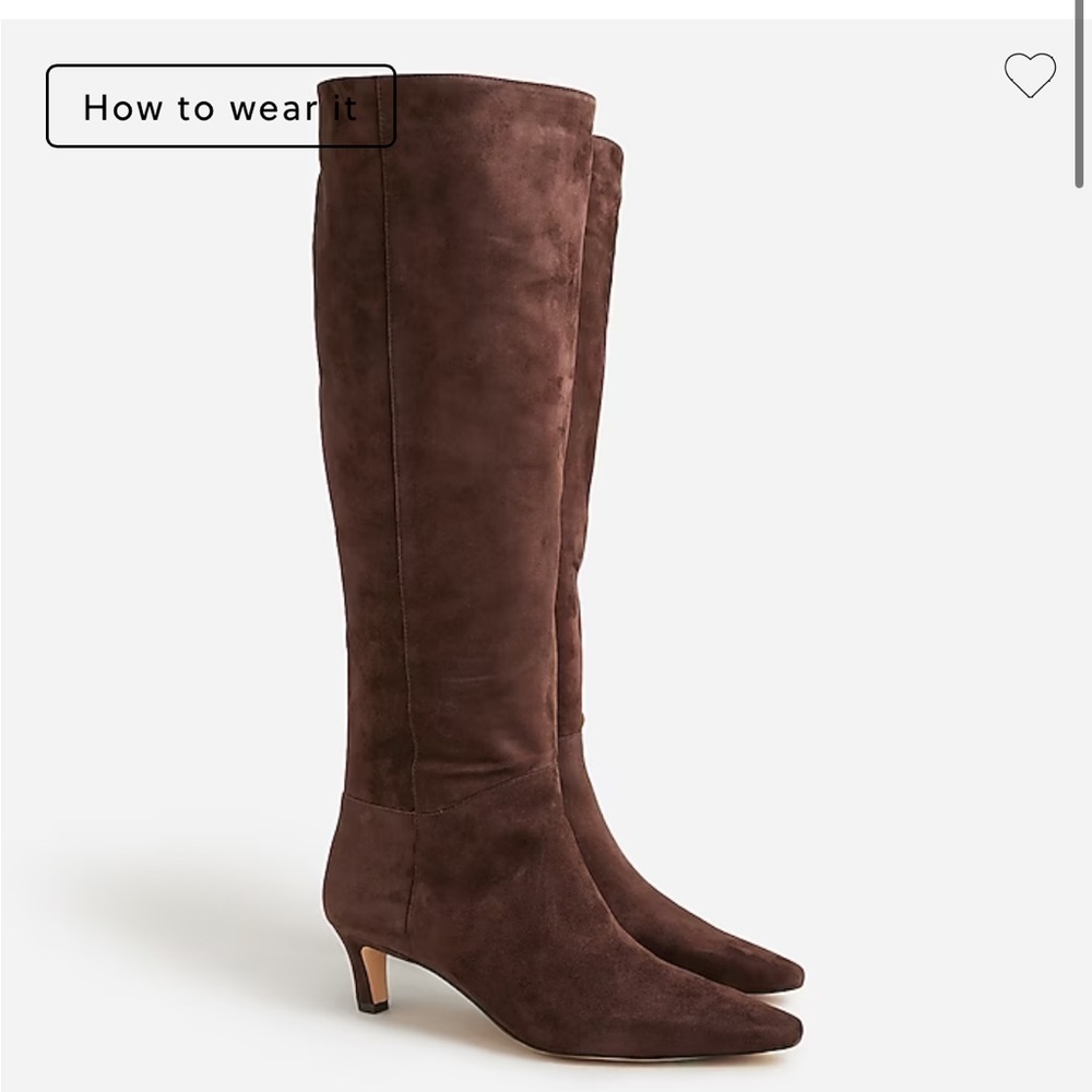 J. Crew Stevie knee-high boots in suede